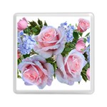 Roses Plumbago Flowers Fragrant Memory Card Reader (Square) Front