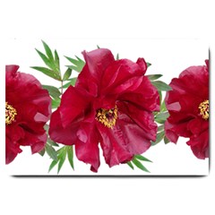 Flowers Red Peony Arrangement Large Doormat  by Pakrebo