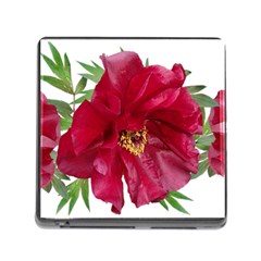 Flowers Red Peony Arrangement Memory Card Reader (square 5 Slot) by Pakrebo