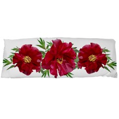 Flowers Red Peony Arrangement Body Pillow Case Dakimakura (two Sides) by Pakrebo