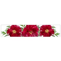 Flowers Red Peony Arrangement Small Flano Scarf by Pakrebo