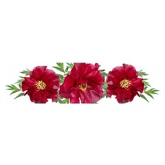 Flowers Red Peony Arrangement Satin Scarf (oblong) by Pakrebo