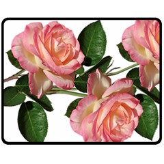 Roses Flowers Perfume Garden Fleece Blanket (medium)  by Pakrebo