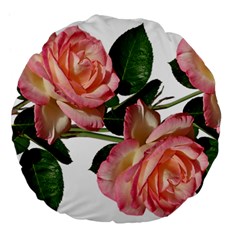 Roses Flowers Perfume Garden Large 18  Premium Flano Round Cushions by Pakrebo