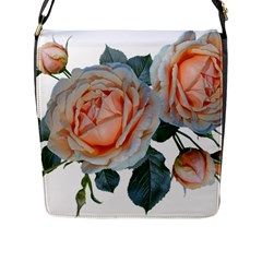 Roses Flowers Buds Ragrance Flap Closure Messenger Bag (l) by Pakrebo