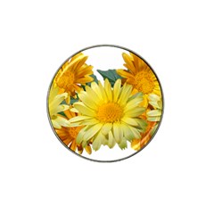 Daisies Flowers Yellow Arrangement Hat Clip Ball Marker (4 Pack) by Pakrebo