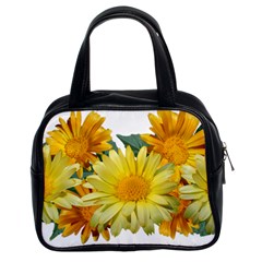 Daisies Flowers Yellow Arrangement Classic Handbag (two Sides) by Pakrebo