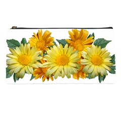 Daisies Flowers Yellow Arrangement Pencil Cases by Pakrebo