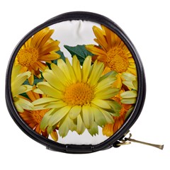 Daisies Flowers Yellow Arrangement Mini Makeup Bag by Pakrebo