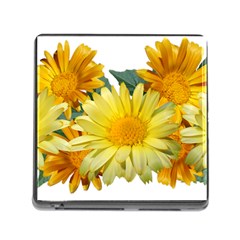 Daisies Flowers Yellow Arrangement Memory Card Reader (square 5 Slot) by Pakrebo