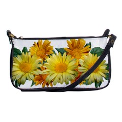 Daisies Flowers Yellow Arrangement Shoulder Clutch Bag by Pakrebo