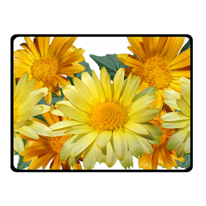 Daisies Flowers Yellow Arrangement Fleece Blanket (Small)