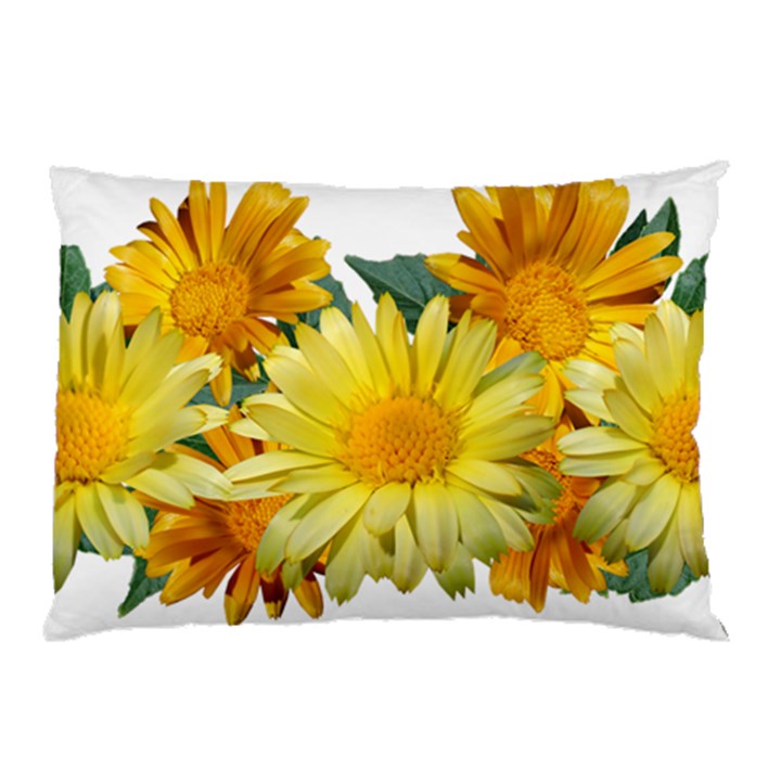 Daisies Flowers Yellow Arrangement Pillow Case (Two Sides)