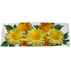 Daisies Flowers Yellow Arrangement Body Pillow Case (dakimakura) by Pakrebo