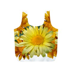 Daisies Flowers Yellow Arrangement Full Print Recycle Bag (s) by Pakrebo