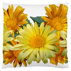 Daisies Flowers Yellow Arrangement Standard Flano Cushion Case (one Side) by Pakrebo