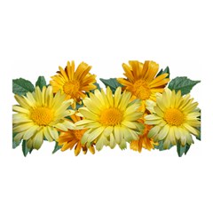 Daisies Flowers Yellow Arrangement Satin Wrap by Pakrebo