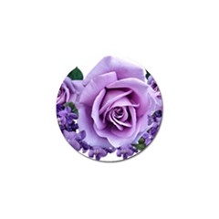 Roses Violets Flowers Arrangement Golf Ball Marker (4 Pack) by Pakrebo