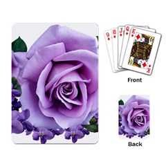 Roses Violets Flowers Arrangement Playing Cards Single Design (rectangle)