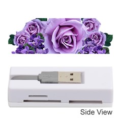 Roses Violets Flowers Arrangement Memory Card Reader (stick) by Pakrebo