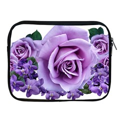 Roses Violets Flowers Arrangement Apple Ipad 2/3/4 Zipper Cases by Pakrebo