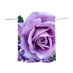 Roses Violets Flowers Arrangement Lightweight Drawstring Pouch (s) by Pakrebo