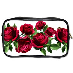 Roses Flowers Red Romantic Garden Toiletries Bag (two Sides) by Pakrebo