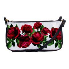 Roses Flowers Red Romantic Garden Shoulder Clutch Bag by Pakrebo