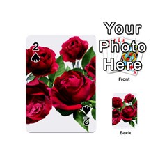 Roses Flowers Red Romantic Garden Playing Cards 54 Designs (mini) by Pakrebo