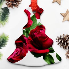 Roses Flowers Red Romantic Garden Christmas Tree Ornament (two Sides) by Pakrebo