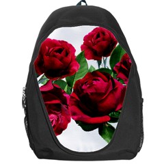 Roses Flowers Red Romantic Garden Backpack Bag by Pakrebo