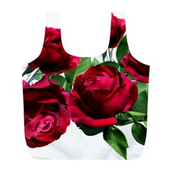 Roses Flowers Red Romantic Garden Full Print Recycle Bag (l) by Pakrebo