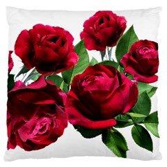 Roses Flowers Red Romantic Garden Standard Flano Cushion Case (two Sides) by Pakrebo