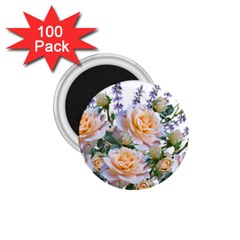 Roses Flowers Salvias Arrangement 1 75  Magnets (100 Pack) 