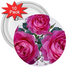 Roses Gypsophila Flowers Fragrant 3  Buttons (10 Pack)  by Pakrebo