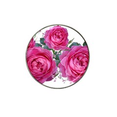 Roses Gypsophila Flowers Fragrant Hat Clip Ball Marker (4 Pack) by Pakrebo