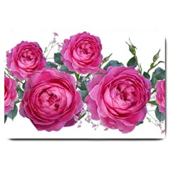 Roses Gypsophila Flowers Fragrant Large Doormat  by Pakrebo