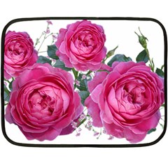 Roses Gypsophila Flowers Fragrant Fleece Blanket (mini) by Pakrebo