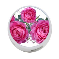 Roses Gypsophila Flowers Fragrant 4-port Usb Hub (one Side) by Pakrebo