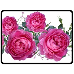 Roses Gypsophila Flowers Fragrant Fleece Blanket (large)  by Pakrebo