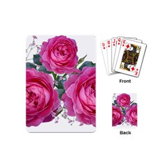 Roses Gypsophila Flowers Fragrant Playing Cards Single Design (mini)