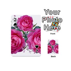 Roses Gypsophila Flowers Fragrant Playing Cards 54 Designs (mini) by Pakrebo