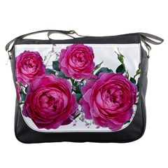 Roses Gypsophila Flowers Fragrant Messenger Bag by Pakrebo