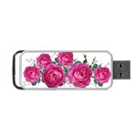 Roses Gypsophila Flowers Fragrant Portable USB Flash (Two Sides) Front