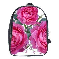 Roses Gypsophila Flowers Fragrant School Bag (xl) by Pakrebo