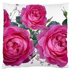 Roses Gypsophila Flowers Fragrant Large Flano Cushion Case (one Side) by Pakrebo