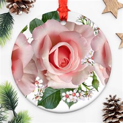 Roses Flowers Wax Flowers Ornament (round) by Pakrebo