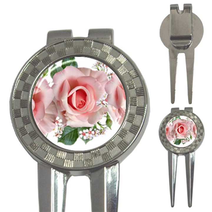 Roses Flowers Wax Flowers 3-in-1 Golf Divots