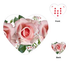 Roses Flowers Wax Flowers Playing Cards Single Design (heart) by Pakrebo