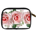 Roses Flowers Wax Flowers Digital Camera Leather Case Back